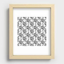 Black and White SEED Recessed Framed Print