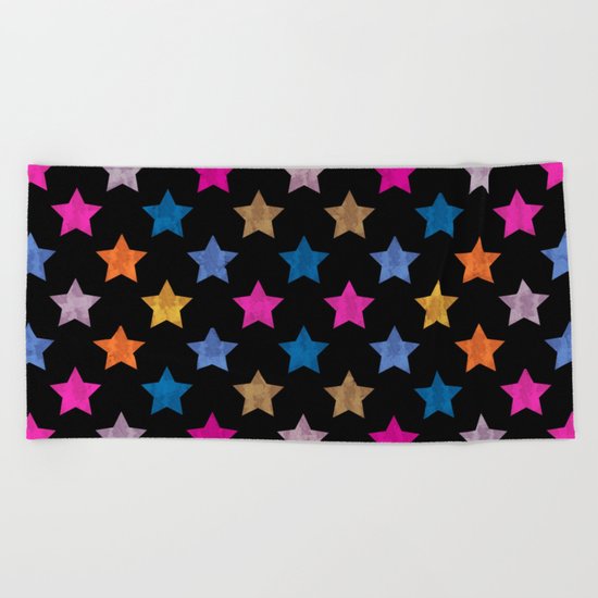 Colorful Star IV Beach Towel