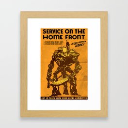 SERVICE ON THE HOMEFRONT - GMB CHOMICHUK Framed Art Print