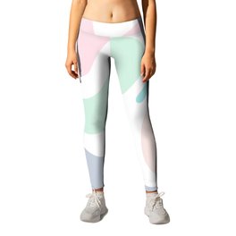34 Abstract Shapes Pastel Background 220729 Valourine Design Leggings