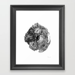 Oak log Framed Art Print