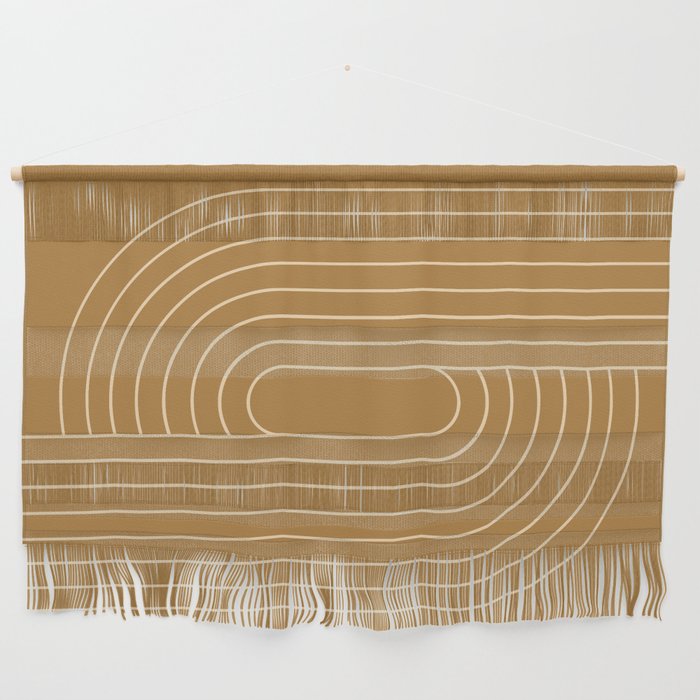 Oval Lines Abstract XXXVIII Wall Hanging