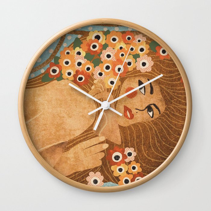 Klimt Lady Wall Clock