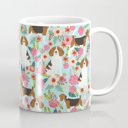 Beagle Floral dog design cute florals beagle phone case beagle pillows Mug