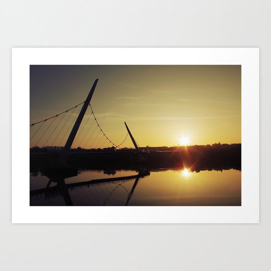 Peace Bridge, Derry Art Print