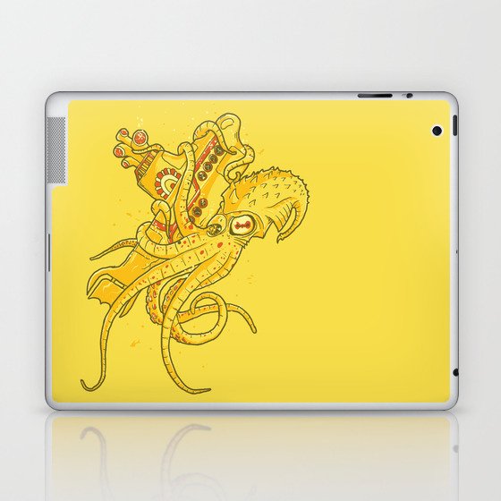 the Yellow Kracken Laptop & iPad Skin