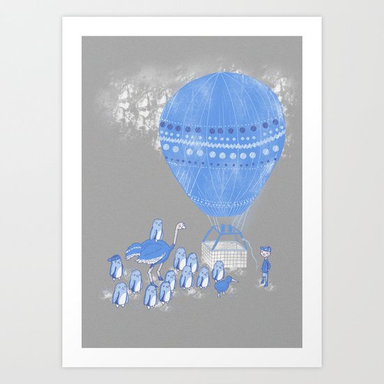 Baloon rides Art Print
