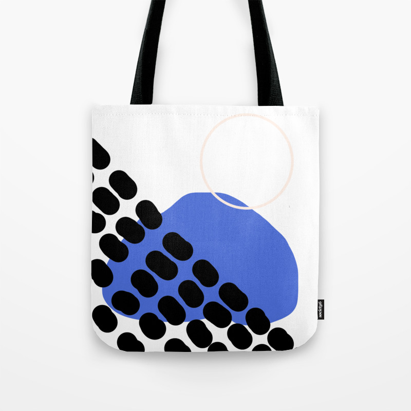 dark blue tote bag