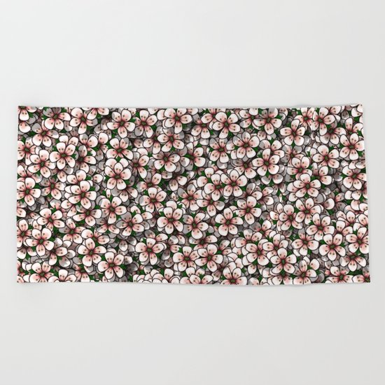 Cherry Blossom Beach Towel
