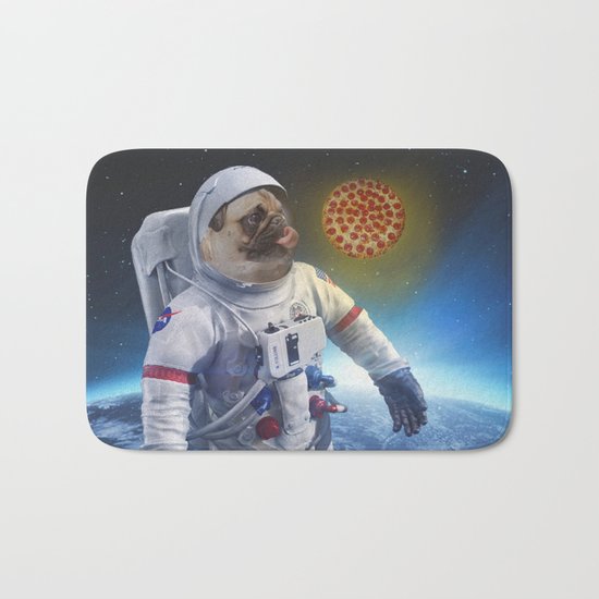 Pugernaut - Pug in Space Bath Mat