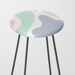 34 Abstract Shapes Pastel Background 220729 Valourine Design Counter Stool