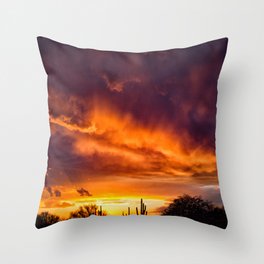 Arizona Sunset 042 Throw Pillow