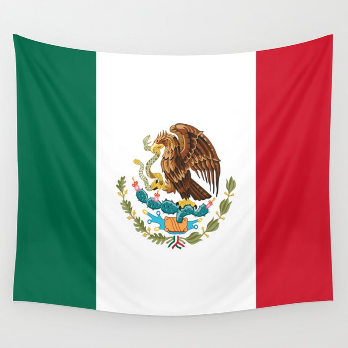 mexican sports fan mexico flag Wall Tapestry