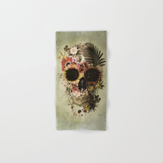 Garden Skull Light Hand & Bath Towel