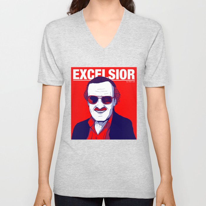 Stan Lee / Excelsior V Neck T Shirt