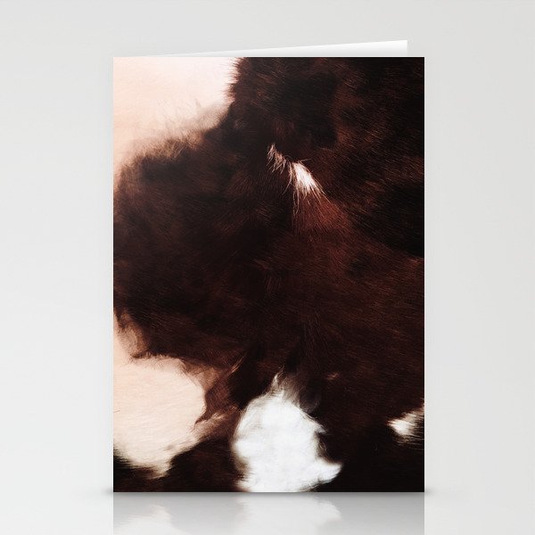 Dark Cowhide Fur (digitally created) Stationery Cards