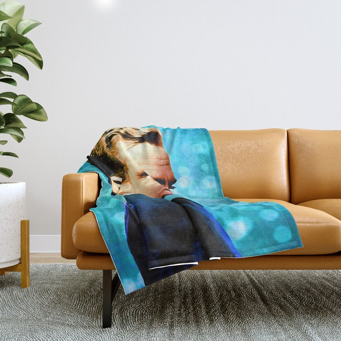 James Cagney, blue screen Throw Blanket
