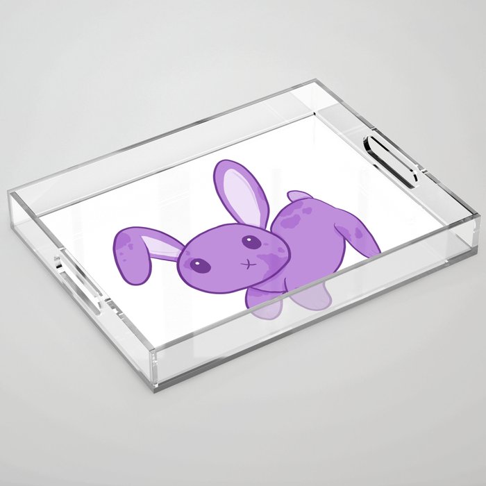 Purple Bunny Acrylic Tray