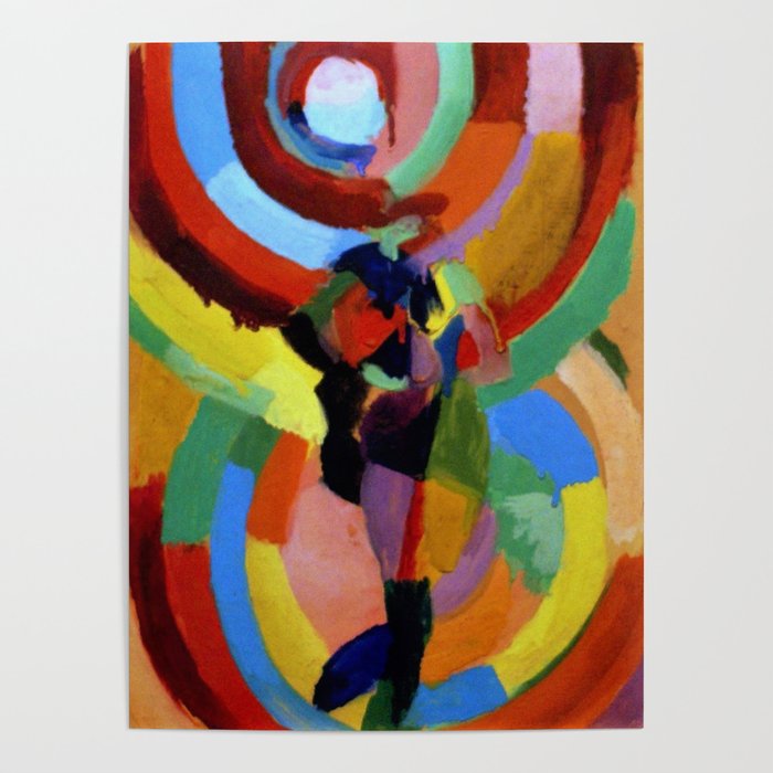 Robe Simultanee (Female Figure) by Robert Delaunay Poster