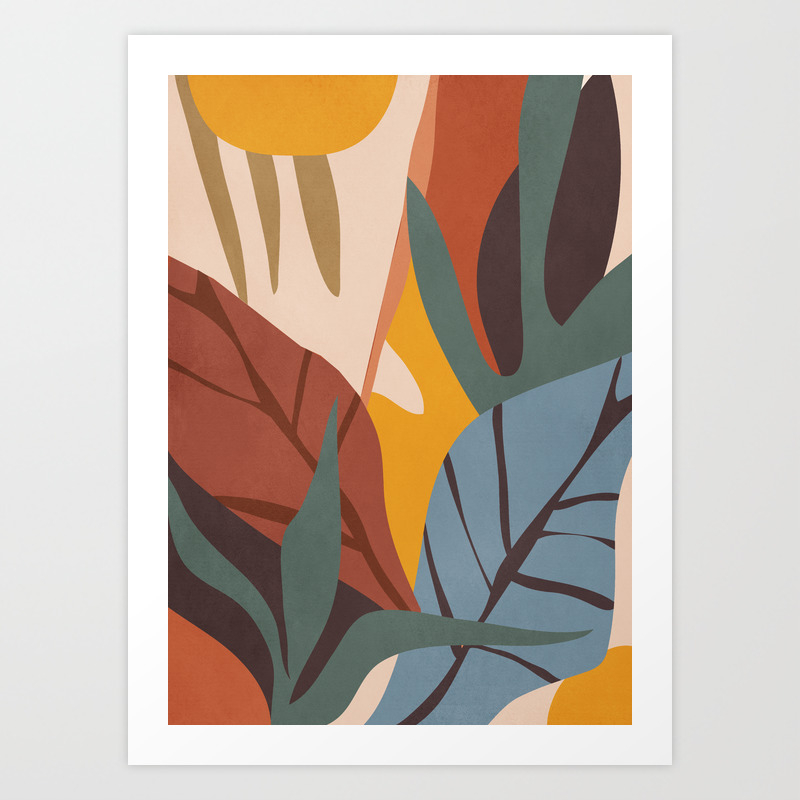 Abstract Art Jungle Art Print By Thindesign Society6