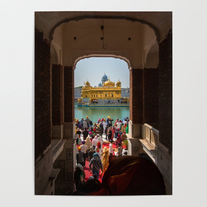 First View of the Golden Temple, India Poster