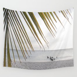Sunset Ocean Palm Dream #1 #tropical #beach #wall #decor #art #society6 Wall Tapestry
