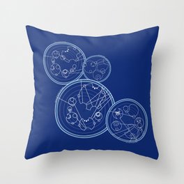 Doctor Who Gallifreyan - We're All Stories quotes Throw Pillow