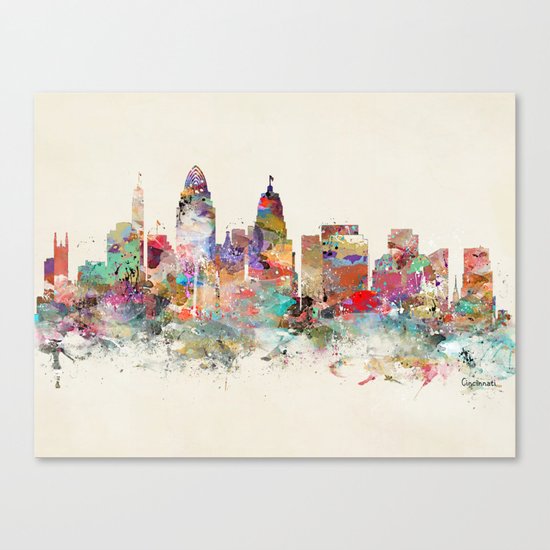 cincinnati ohio skyline Canvas Print
