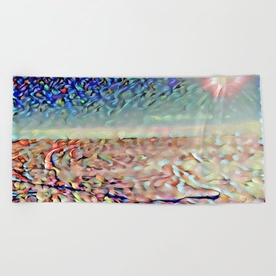 Eagle Lake in Winter Beach Towel