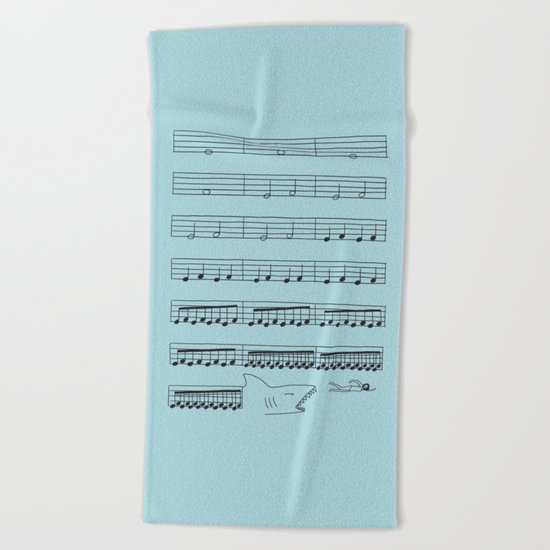Jaws Beach Towel