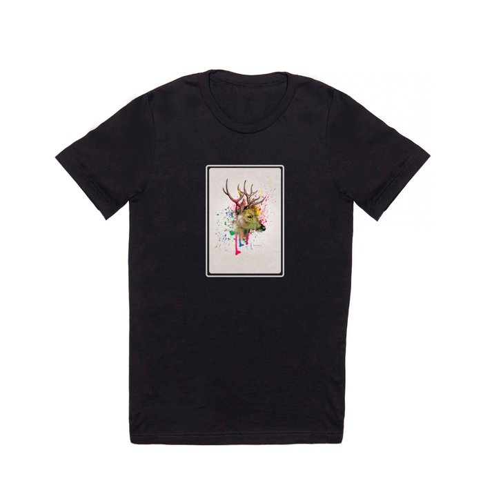 deer painting abstract T Shirt