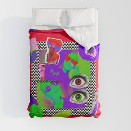 Eyes Object map Duvet Cover