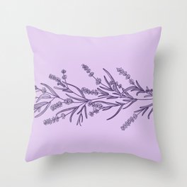 Elegant Lavender - purple Throw Pillow