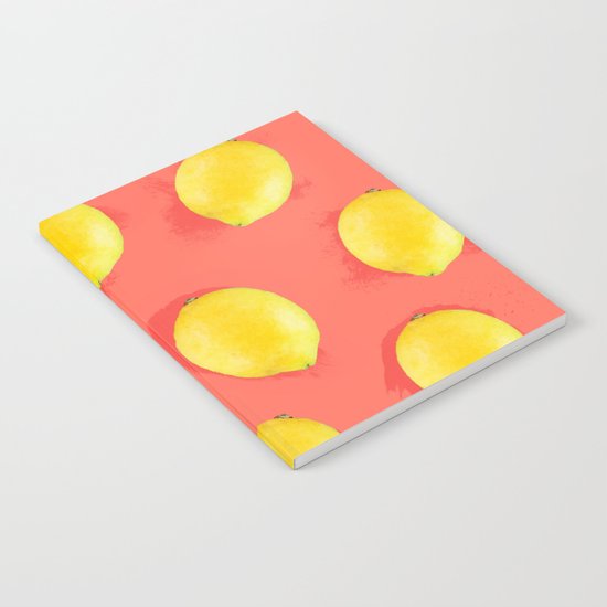 Watercolor Lemons Notebook