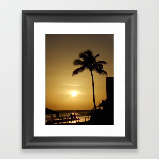 Anniversary Sunset Framed Art Print