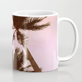 Tropical Palm Trees Blowing In The Wind Coffee Mug
