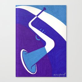 Kind of Blue -- A Tribute to a Great Trumpet Player Canvas Print