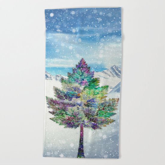 Christmas Beach Towel