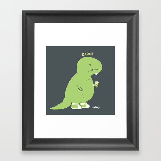 Darn! Framed Art Print