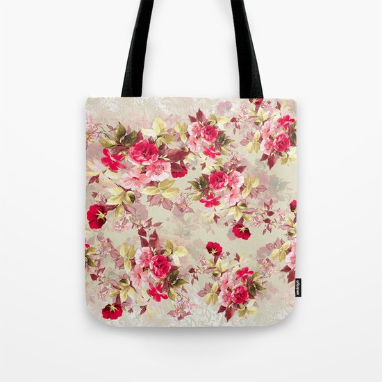 Vintage Roses Tote Bag