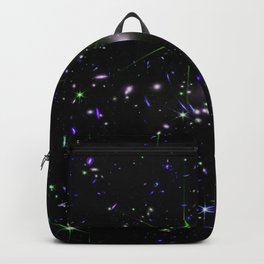 Galaxies of the Universe indigo blue green Backpack