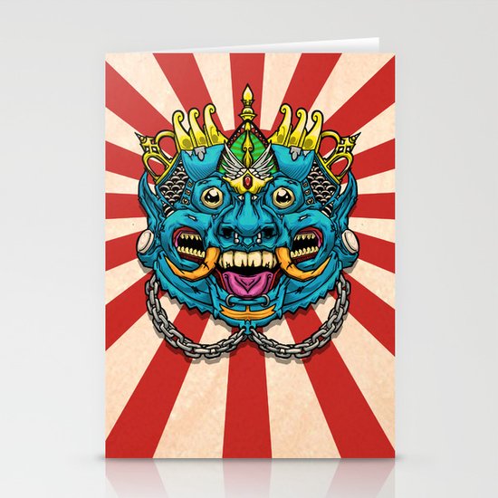 Justice Barong Mask Stationery Cards