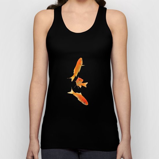 Goldfish in the sky Unisex Tank Top