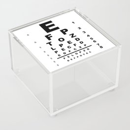 Eye Test Chart Acrylic Box