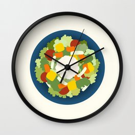 Healthy salad 1 Wall Clock