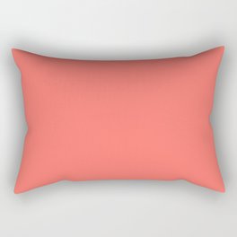 Living Coral - Solid Color Collection Rectangular Pillow