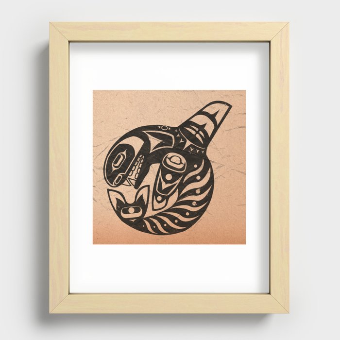 Pacific Northwest Orca Recessed Framed Print