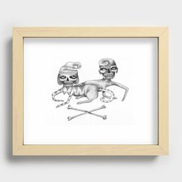 Bone Couple Recessed Framed Print