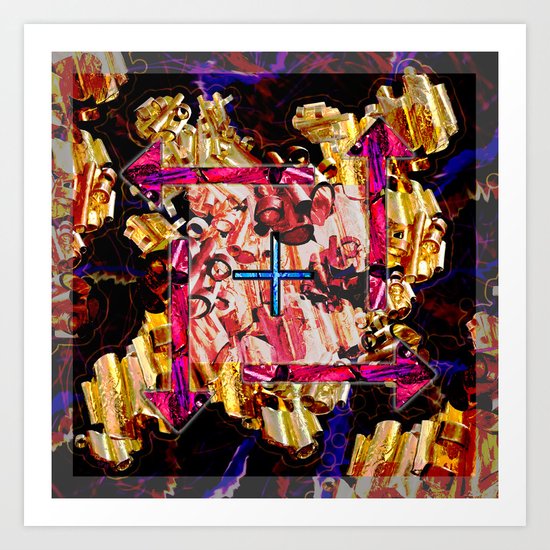 Tubular Abstract Art Print