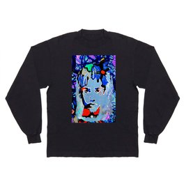 Face Rap Hip Hop Flower by LowEndgraphics Long Sleeve T-shirt